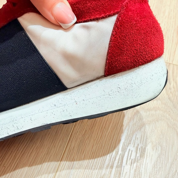 Moncler Horace low-top sneakers in a tricolor suede and nylon Unisex M8 W10 - Picture 13 of 15